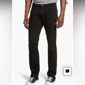 PAIGE NWT Men’s Federal Slim Straight Jeans in Black Shadow size 31